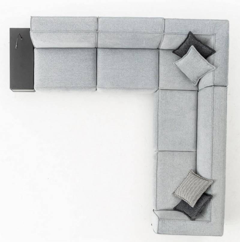 Xlmoebel Ecksofa L-förmiges Luxus-Sofa aus Stoff für das Wohnzimmer - Eckcouch in, Hergestellt in Europa von Xlmoebel