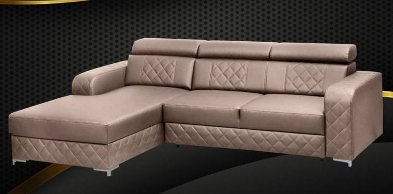 Xlmoebel Ecksofa Leder Ecksofa L-Form modern Textilpolster Design Wohnzimmer, Hergestellt in Europa Xlmoebel Ecksofa Leder Ecksofa L-Form modern Textilpolster Design Wohnzimmer, Hergestellt in Europa von Xlmoebel