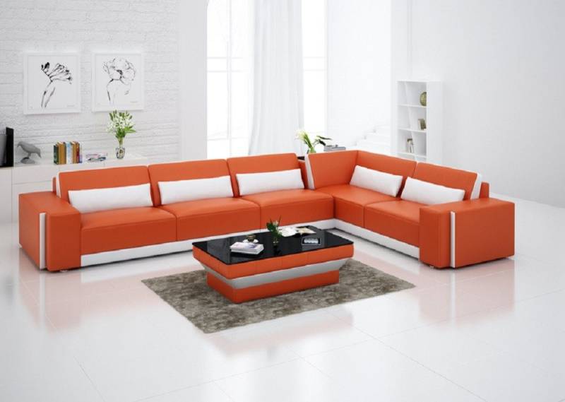 Xlmoebel Ecksofa Ledersofa mit Eckfunktion und USB-Anschluss in modernem Design, Hergestellt in Europa Xlmoebel Ecksofa Ledersofa mit Eckfunktion und USB-Anschluss in modernem Design, Hergestellt in Europa von Xlmoebel
