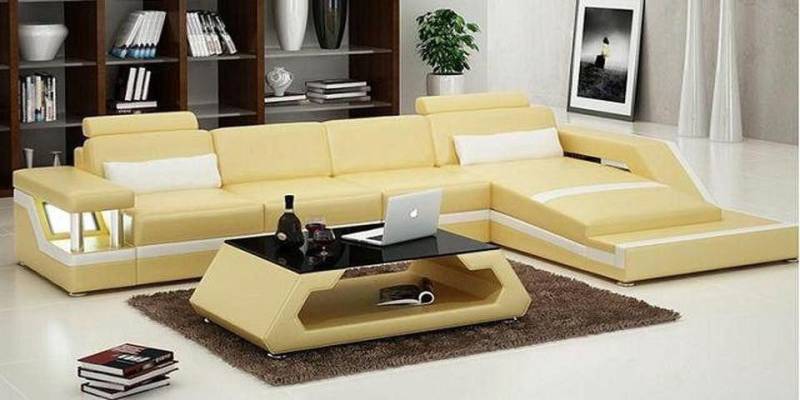 Xlmoebel Ecksofa Maßgeschneidertes Ledersofa in XXL-Größe mit USB-Anschluss und, Hergestellt in Europa von Xlmoebel