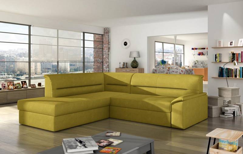 Xlmoebel Ecksofa Modernes Design Sofa – Schlafcouch mit Bettfunktion und Polster, Hergestellt in Europa von Xlmoebel