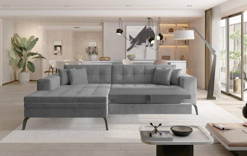 Xlmoebel Ecksofa Modernes Designsofa in L-Form – Eckcouch mit Polsterung aus Textil, Hergestellt in Europa von Xlmoebel