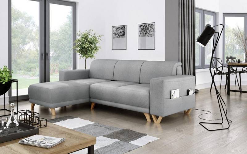 Xlmoebel Ecksofa Modernes Ecksofa in L-Form mit Schlaffunktion und Textilbezug, Hergestellt in Europa Xlmoebel Ecksofa Modernes Ecksofa in L-Form mit Schlaffunktion und Textilbezug, Hergestellt in Europa von Xlmoebel