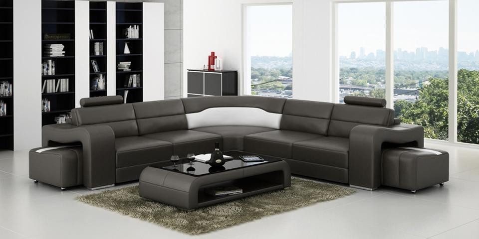 Xlmoebel Ecksofa Modernes Ledersofa mit USB-Anschluss, Ecksofa Wohnlandschaft, Hergestellt in Europa Xlmoebel Ecksofa Modernes Ledersofa mit USB-Anschluss, Ecksofa Wohnlandschaft, Hergestellt in Europa von Xlmoebel