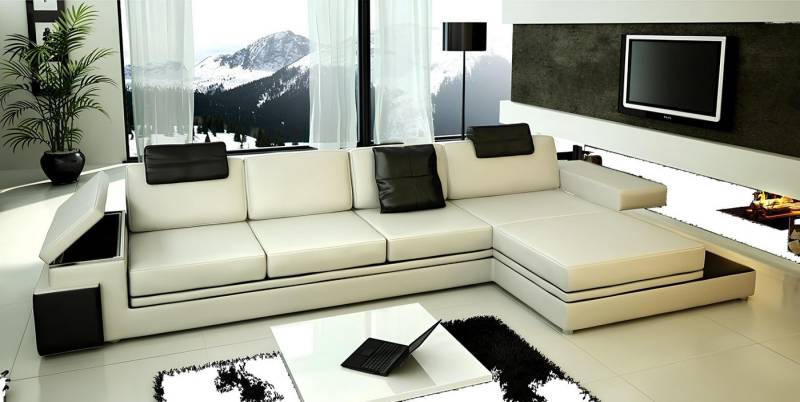 Xlmoebel Ecksofa Modernes Wohnzimmer-Sofa mit Stoffbezug, Eckpolsterung, Textildetails, Hergestellt in Europa von Xlmoebel