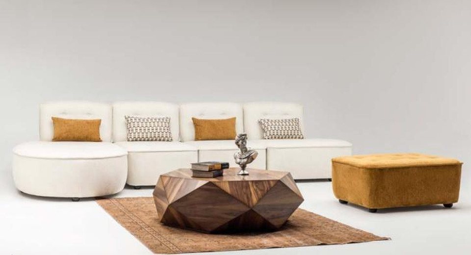 Xlmoebel Polstergarnitur Modulares Ecksofa in L-Form mit modernem Design, inklusive Hocker, aus, (Ecksofa L-form + Hocker), Hergestellt in Europa Xlmoebel Polstergarnitur Modulares Ecksofa in L-Form mit modernem Design, inklusive Hocker, aus, (Ecksofa L-form + Hocker), Hergestellt in Europa von Xlmoebel