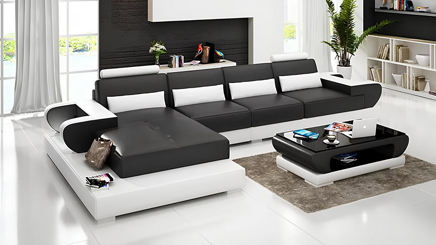 Xlmoebel Ecksofa Neu 2-teiliges Ecksofa Design-Garnitur mit Couchtisch, Hergestellt in Europa Xlmoebel Ecksofa Neu 2-teiliges Ecksofa Design-Garnitur mit Couchtisch, Hergestellt in Europa von Xlmoebel