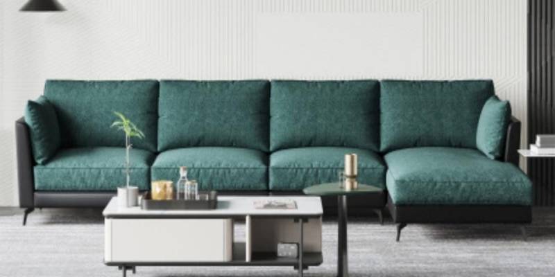 Xlmoebel Ecksofa Neue Wohnlandschaft mit L-förmigem Ecksofa aus Stoff - Polstermöbel, 1 Teile, Hergestellt in Europa von Xlmoebel