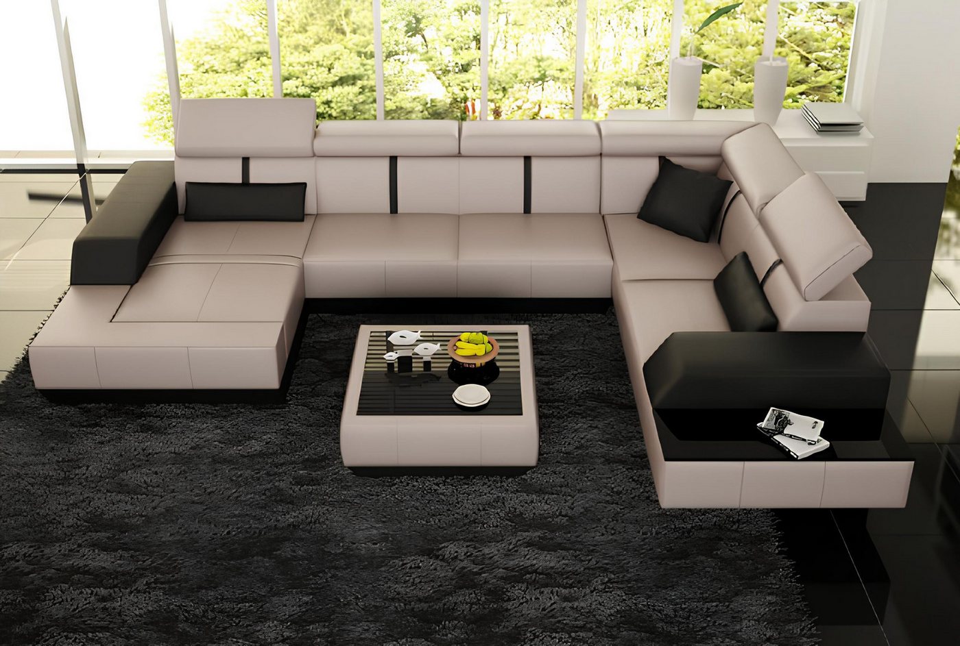 Xlmoebel Ecksofa Neues Ecksofa aus Leder mit USB-Anschluss für das Wohnzimmer, Hergestellt in Europa Xlmoebel Ecksofa Neues Ecksofa aus Leder mit USB-Anschluss für das Wohnzimmer, Hergestellt in Europa von Xlmoebel
