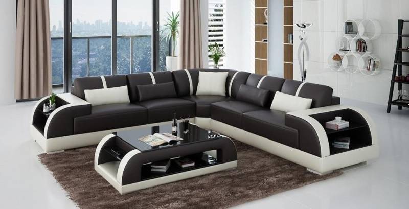 Xlmoebel Ecksofa Neues Ecksofa aus braunem Leder im Designer-Stil, Hergestellt in Europa Xlmoebel Ecksofa Neues Ecksofa aus braunem Leder im Designer-Stil, Hergestellt in Europa von Xlmoebel