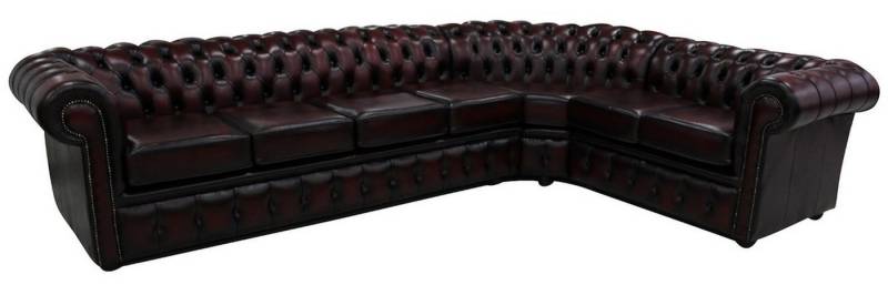 Xlmoebel Ecksofa Neues XXL Chesterfield Ecksofa Polster Ledercouch in L-Form, Hergestellt in Europa von Xlmoebel