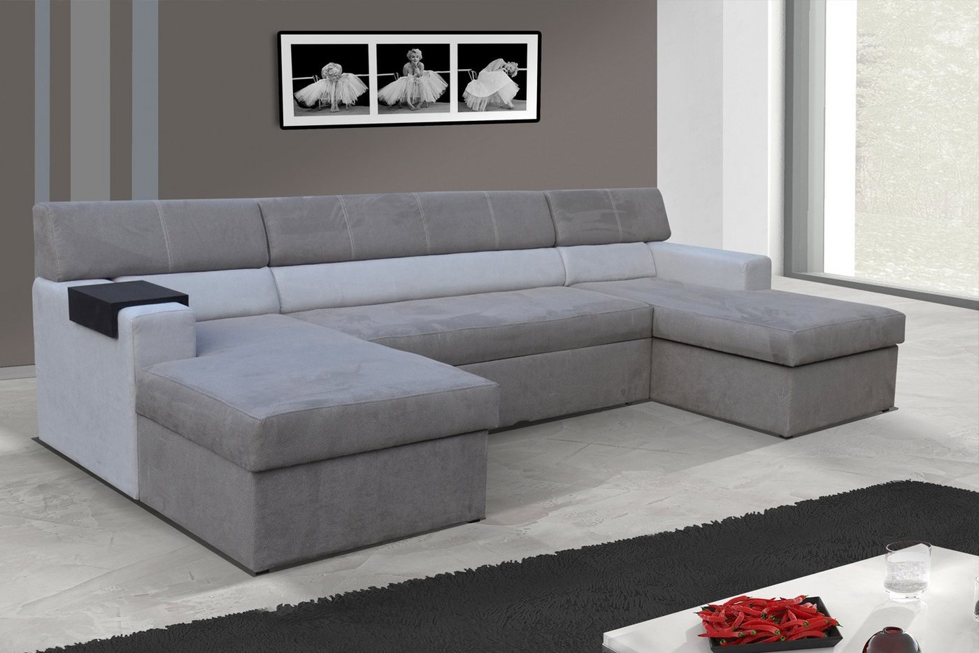 Xlmoebel Ecksofa Polster Eckcouch mit Bettfunktion – Komfortables Schlafsofa, Hergestellt in Europa Xlmoebel Ecksofa Polster Eckcouch mit Bettfunktion – Komfortables Schlafsofa, Hergestellt in Europa von Xlmoebel