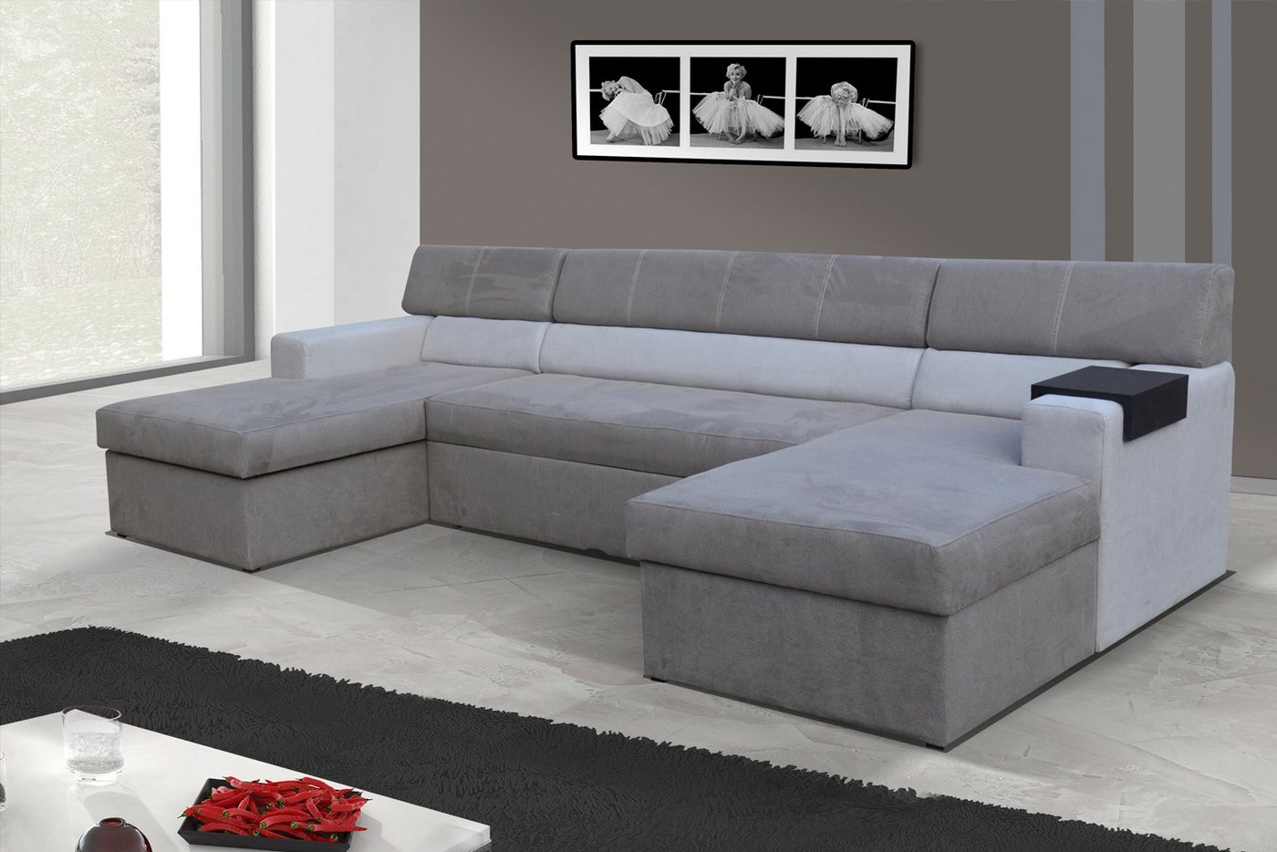 Xlmoebel Ecksofa Polster Eckcouch mit Bettfunktion – Komfortables Schlafsofa, Hergestellt in Europa Xlmoebel Ecksofa Polster Eckcouch mit Bettfunktion – Komfortables Schlafsofa, Hergestellt in Europa von Xlmoebel