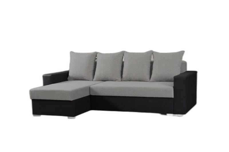 Xlmoebel Ecksofa Sofa L-Form Grau Couch Ecke Textil Wohnzimmer Schlafsofa Kasten, 2 Teile, Hergestellt in Europa von Xlmoebel
