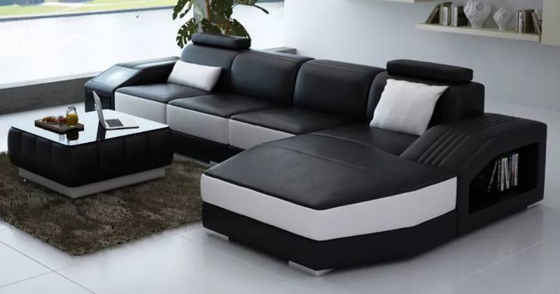 Xlmoebel Ecksofa Sofa aus Leder für das Wohnzimmer mit Couchtisch und Wohnlandschaft, Hergestellt in Europa Xlmoebel Ecksofa Sofa aus Leder für das Wohnzimmer mit Couchtisch und Wohnlandschaft, Hergestellt in Europa von Xlmoebel
