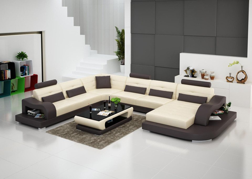 Xlmoebel Wohnlandschaft Sofa mit Eckpolsterung in U-Form aus Leder - Wohnlandschaft für das, Hergestellt in Europa Xlmoebel Wohnlandschaft Sofa mit Eckpolsterung in U-Form aus Leder - Wohnlandschaft für das, Hergestellt in Europa von Xlmoebel
