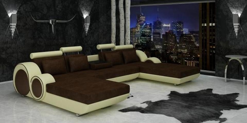 Xlmoebel Wohnlandschaft Stoffsofa Berlin in U-Form mit USB-Ecksofa, Designer-Sofa Garnitur, Hergestellt in Europa von Xlmoebel
