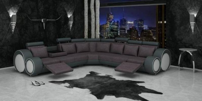 Xlmoebel Ecksofa TEXTILES SOFA mit USB DESIGNERSOFA SET LEDER ECKSOFA WOHNLANDSCHAFT, Hergestellt in Europa von Xlmoebel