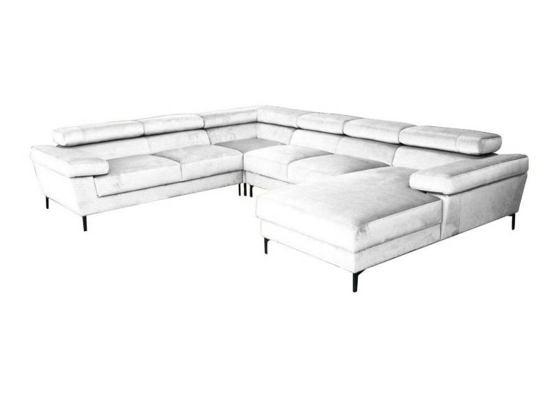 Xlmoebel Ecksofa U-Form Ecksofa Wohnlandschaft Polsterecke Textil Eckgarnitur, Hergestellt in Europa von Xlmoebel