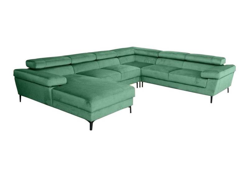 Xlmoebel Ecksofa U-Form Ecksofa Wohnlandschaft Polsterecke Textil Eckgarnitur, Hergestellt in Europa von Xlmoebel