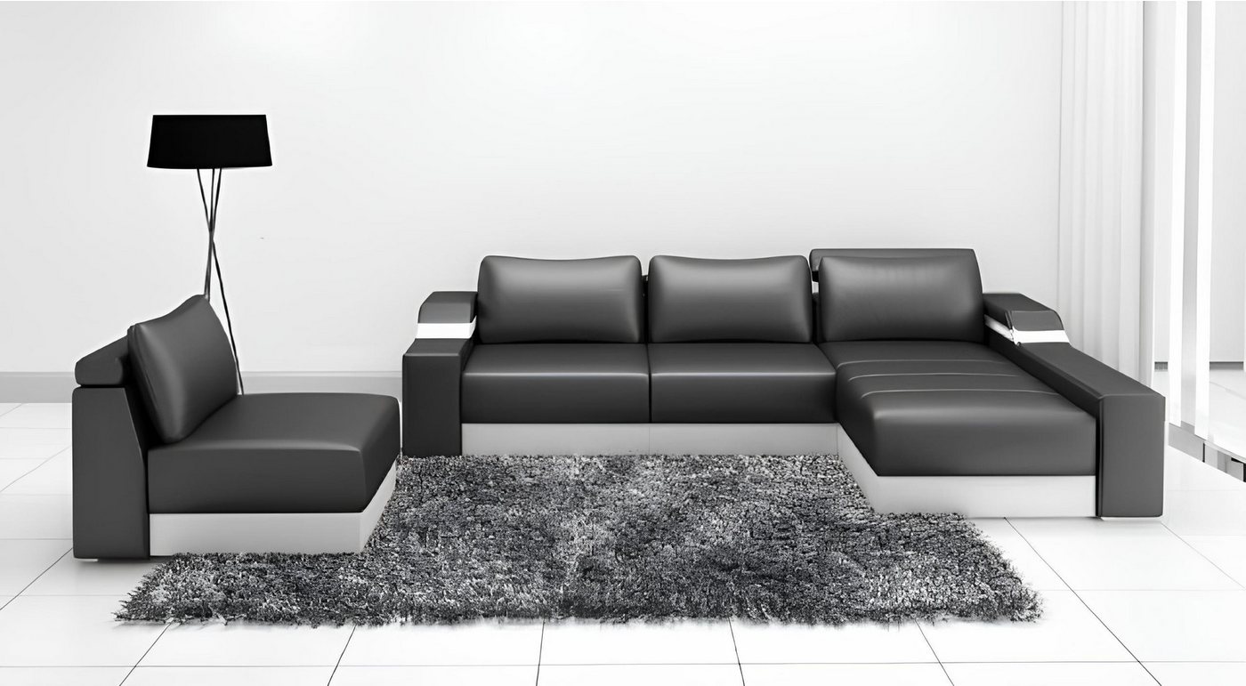 Xlmoebel Ecksofa Winkelsofa Winkel Couch mit USB Polsterung Leder Set Wohnlandschaft, Hergestellt in Europa Xlmoebel Ecksofa Winkelsofa Winkel Couch mit USB Polsterung Leder Set Wohnlandschaft, Hergestellt in Europa von Xlmoebel