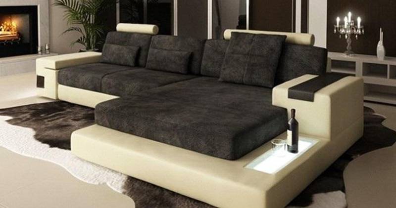 Xlmoebel Ecksofa Wohnlandschaft in L-Form mit extragroßem XXL-Textil-Sofa, Hergestellt in Europa von Xlmoebel
