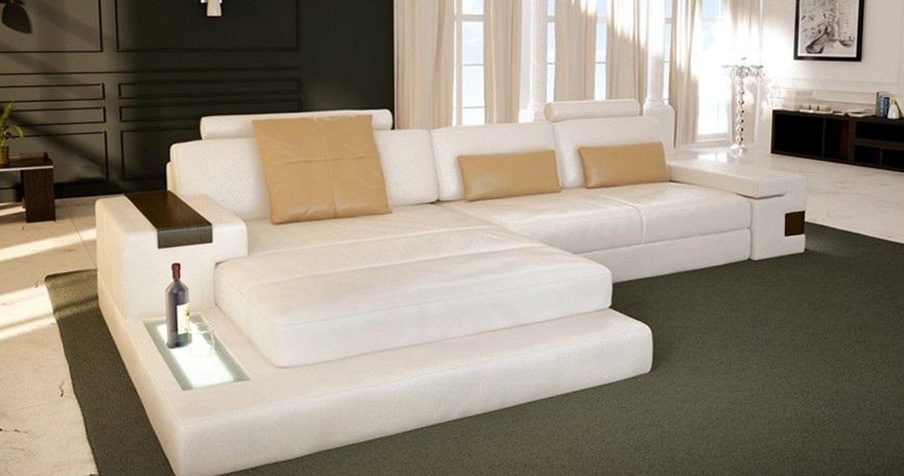 Xlmoebel Ecksofa Wohnlandschaft in L-Form mit extragroßem XXL-Textil-Sofa, Hergestellt in Europa von Xlmoebel