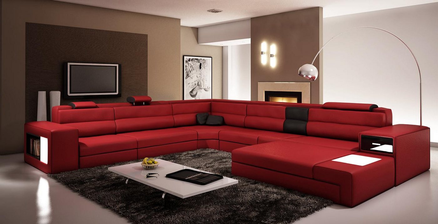 Xlmoebel Wohnlandschaft XXL Designer-Wohnlandschaft in U-Form mit Polsterung, Ecksofa, Hergestellt in Europa Xlmoebel Wohnlandschaft XXL Designer-Wohnlandschaft in U-Form mit Polsterung, Ecksofa, Hergestellt in Europa von Xlmoebel