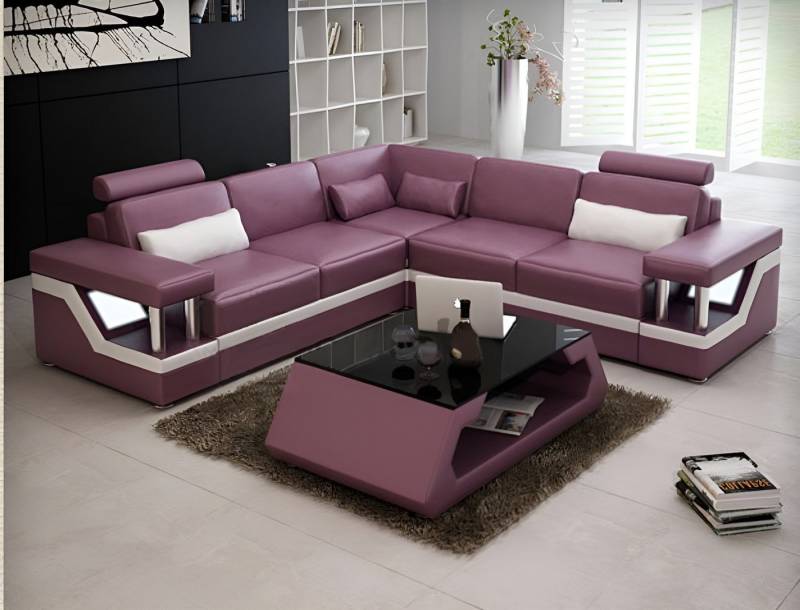 Xlmoebel Ecksofa XXL Ledersofa mit USB Eckcouch Leder Sofa in L-Form Luxus, Hergestellt in Europa von Xlmoebel