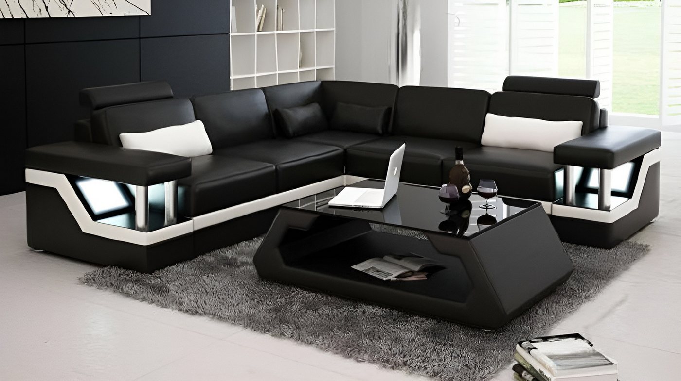 Xlmoebel Ecksofa XXL Ledersofa mit USB Eckcouch Leder Sofa in L-Form Luxus, Hergestellt in Europa Xlmoebel Ecksofa XXL Ledersofa mit USB Eckcouch Leder Sofa in L-Form Luxus, Hergestellt in Europa von Xlmoebel