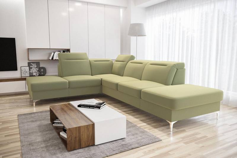 Xlmoebel Ecksofa Zeitgemäße Stoffcouch für das Wohnzimmer mit modernem Design, Hergestellt in Europa Xlmoebel Ecksofa Zeitgemäße Stoffcouch für das Wohnzimmer mit modernem Design, Hergestellt in Europa von Xlmoebel