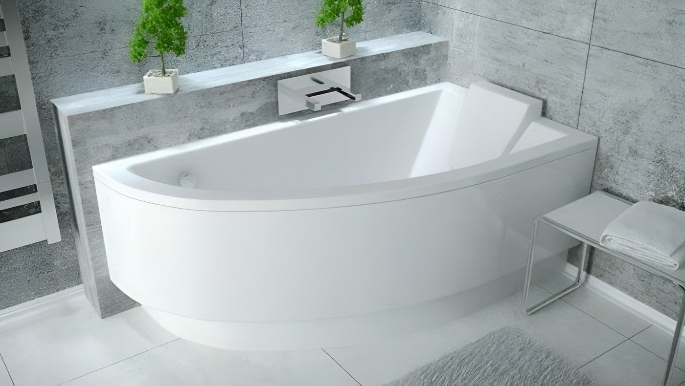 Xlmoebel Eckwanne Badezimmer Eckwanne Badewanne Design Bad Wanne Acryl Weiß, (1-tlg), Hergestellt in Europa von Xlmoebel
