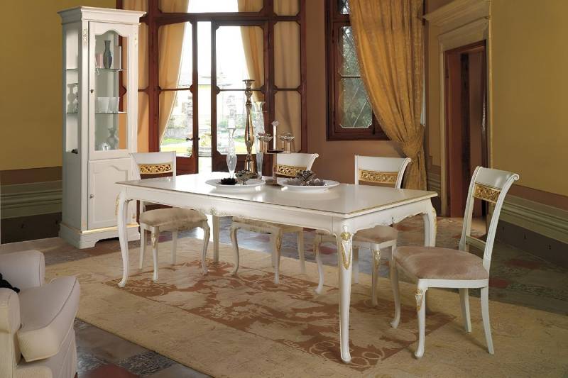 Xlmoebel Essgruppe 5-teiliges Esszimmer-Ensemble mit Esstisch und 4 Stühlen im modernen, (Esszimmer Set 5tlg (Esstisch + 4x Stühle), Hergestellt in Italy von Xlmoebel