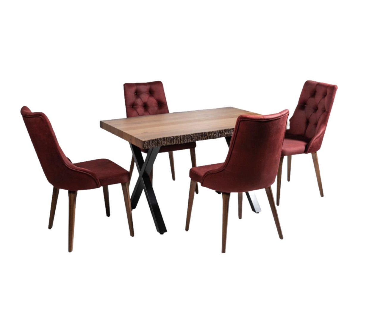 Xlmoebel Essgruppe 5-teiliges Esszimmer-Set mit Tisch und 4 Stühlen, (5-tlg., Stehtisch / 4х Stühle), Hergestellt in Europa von Xlmoebel