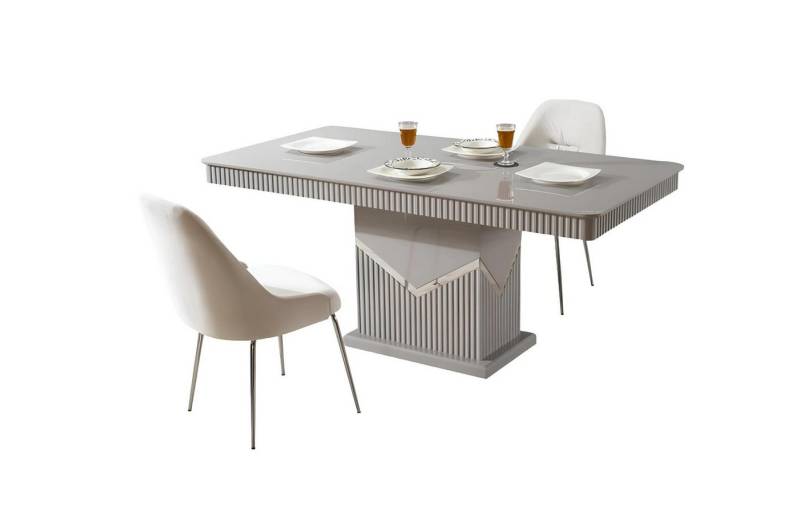 Xlmoebel Essgruppe 5-teiliges Möbelset mit Esstisch und Stühlen, (5tlg. Esszimmer Set (Esstisch+4X Stühle), Hergestellt in Europa von Xlmoebel