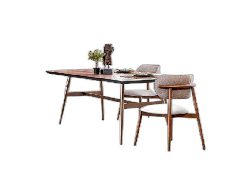 Xlmoebel Essgruppe Designer Kaffeebrauner Ess-Table Set + 4x Stuhl Möbel 5tlg. Gruppe, (5-tlg., Esstisch + 4x Stühle), Hergestellt in Europa von Xlmoebel