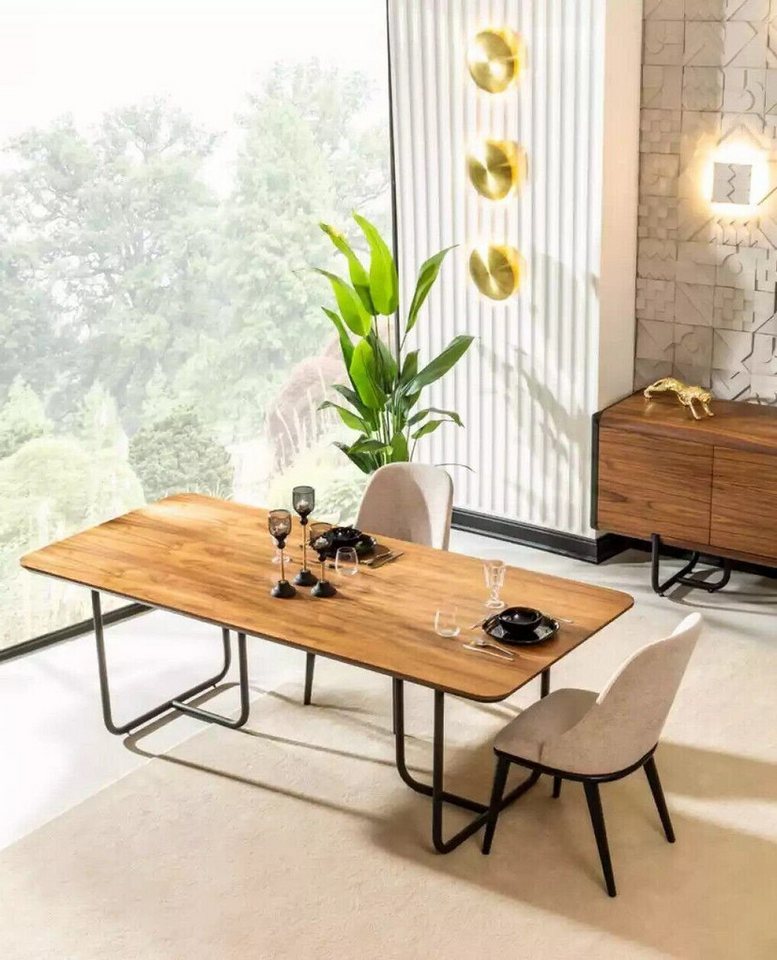 Xlmoebel Essgruppe Esszimmer Tisch mit 4 Stühlen, 5-teiliges Set aus Holz, (5-tlg., 1x Esstisch + 4х Stühle), Hergestellt in Europa von Xlmoebel