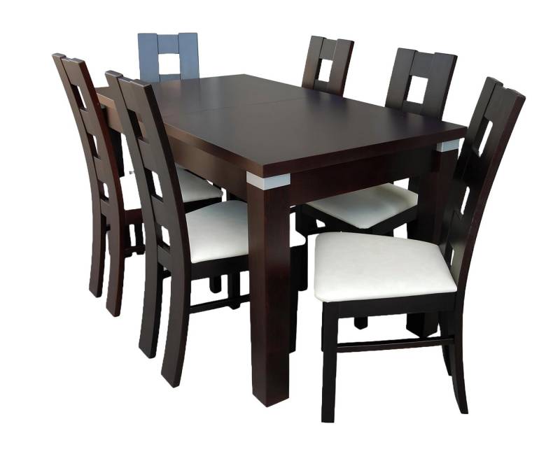 Xlmoebel Essgruppe Esszimmermöbel Esstisch mit 6 Stühlen Essplatz-Set Tisch Stuhl, (7tlg. Esszimmer Set (Esstisch + 6x Stühle), Hergestellt in Europa von Xlmoebel
