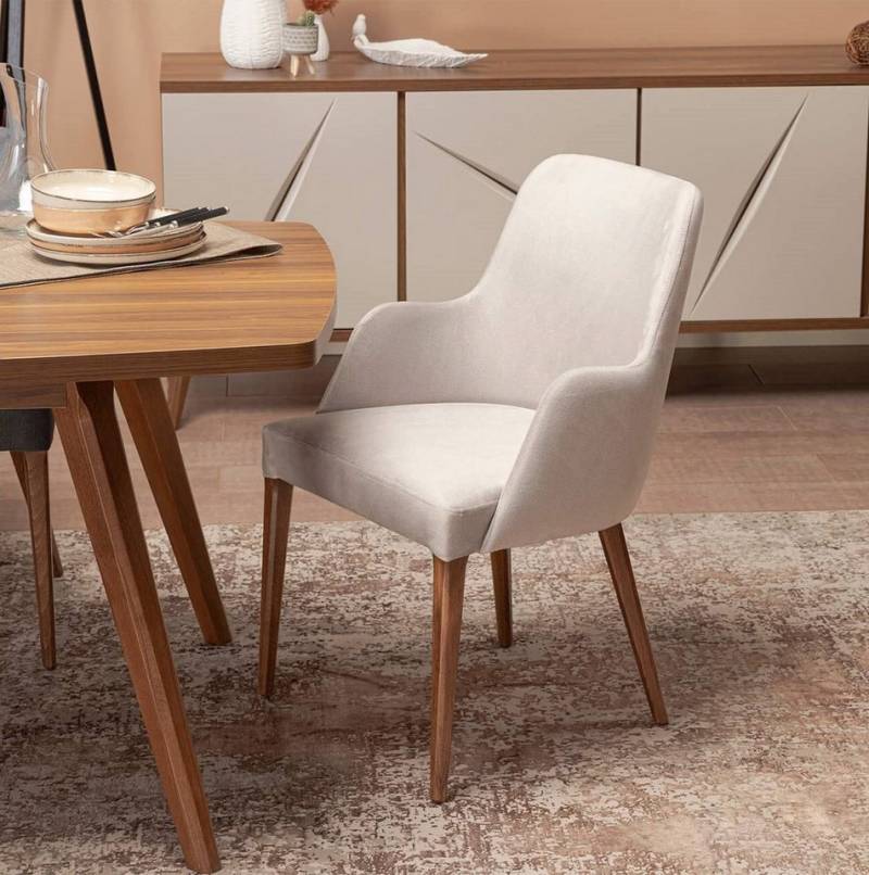 Xlmoebel Esszimmerstuhl Esszimmermöbel-Set aus Holz, bestehend aus 4 Teilen: 2 moderne Stühle, Hergestellt in Europa von Xlmoebel
