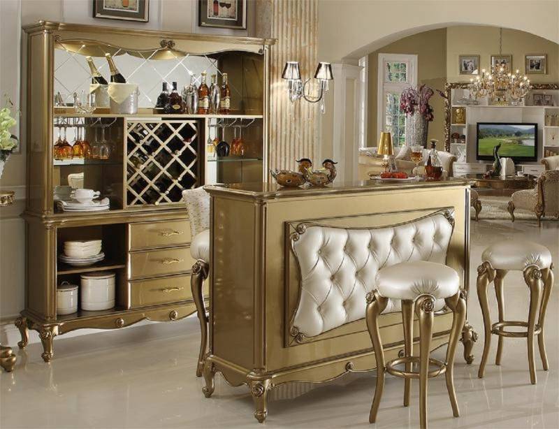 Xlmoebel Bartisch Komplette Bar 4 tlg. Garnitur Bartisch 2x Barhocker Schrank (4-St., Bar Tisch + 2x Barhocker + Barschrank), Hergestellt in Europa von Xlmoebel