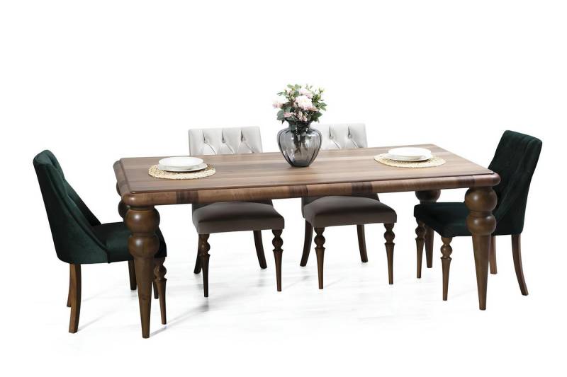 Xlmoebel Essgruppe Luxuriöses Esszimmermöbel-Set mit Esstisch und 4 Stühlen im modernen, (Esszimmer Set 5tlg. (Esstisch+4x Stühle), Hergestellt in Europa von Xlmoebel