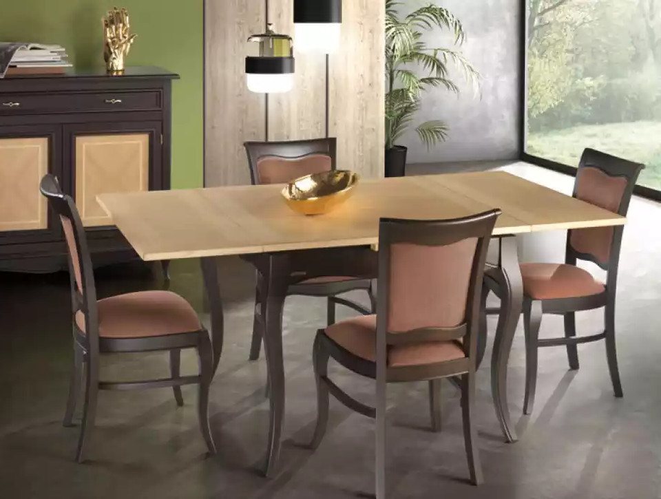Xlmoebel Essgruppe Mahlzeitenset Tisch 4 Stühle Essgruppe Vollständig 5-teilig Klassische, (Esszimmer Set 5 tlg(Esstisch + 4x Stühle), Hergestellt in Europa von Xlmoebel