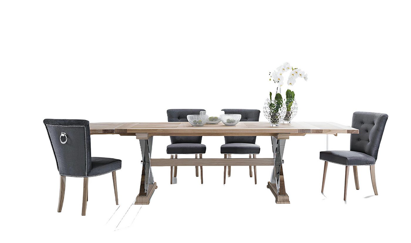 Xlmoebel Essgruppe Neues Set mit Esstisch aus Holz und 6 modernen Stühlen, Hergestellt in Europa Xlmoebel Essgruppe Neues Set mit Esstisch aus Holz und 6 modernen Stühlen, Hergestellt in Europa von Xlmoebel
