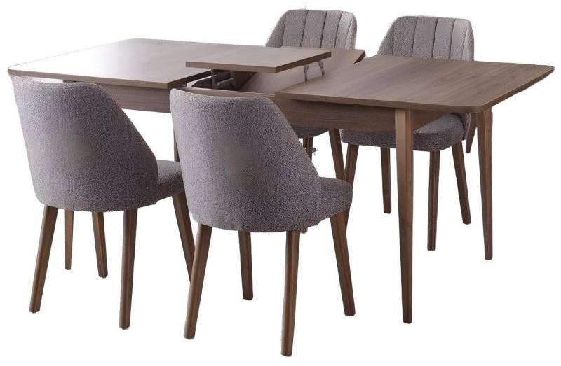 Xlmoebel Essgruppe Vollständiges Esszimmer-Set Esstischgruppe 7-teilig in Braun-Holz, Hergestellt in Europa Xlmoebel Essgruppe Vollständiges Esszimmer-Set Esstischgruppe 7-teilig in Braun-Holz, Hergestellt in Europa von Xlmoebel