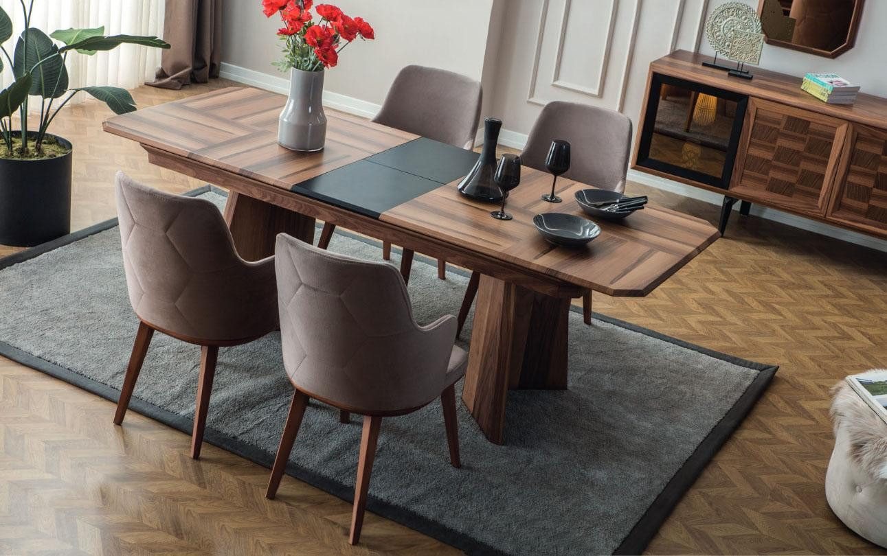 Xlmoebel Essgruppe Vollständiges Set Esszimmermöbel Ecke aus Holz Esstisch 6x Stühle, Hergestellt in Europa Xlmoebel Essgruppe Vollständiges Set Esszimmermöbel Ecke aus Holz Esstisch 6x Stühle, Hergestellt in Europa von Xlmoebel