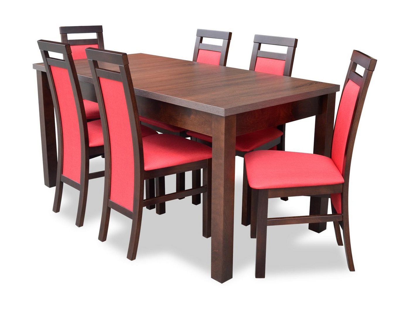 Xlmoebel Essgruppe Vollständiges Set Esszimmertisch mit 6 Stühlen Esszimmer-Set Essgruppe, (7tlg. Esszimmer Set (Esstisch + 6x Stühle), Hergestellt in Europa von Xlmoebel