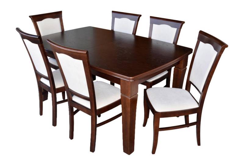 Xlmoebel Essgruppe Wohnzimmer Esszimmer Set mit Designer Tisch und 6 Stühlen, (Essgruppe Tisch + 6 Stühle S26K13), Hergestellt in Europa von Xlmoebel