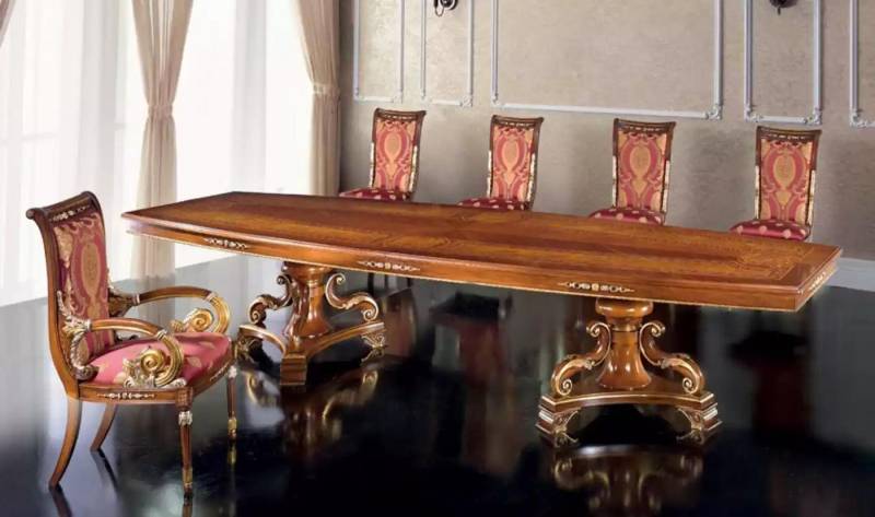 Xlmoebel Esstisch Neue Esstische in luxuriösem Design und italienischem Stil - Brauner (1-St., Esstisch), Hergestellt in Europa von Xlmoebel