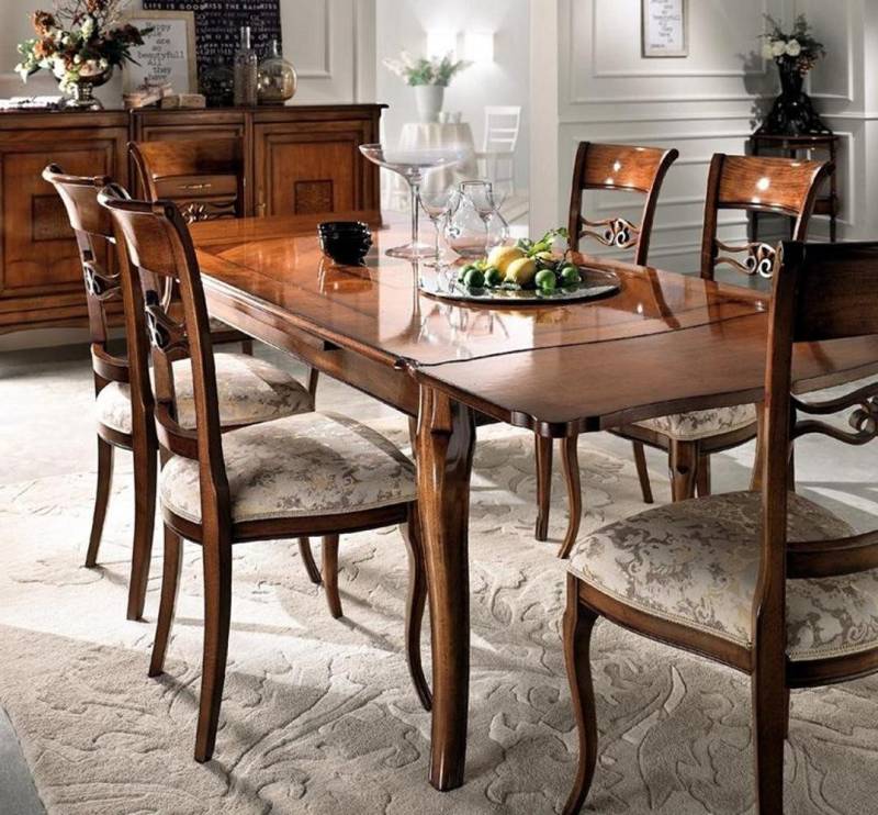 Xlmoebel Esstisch Zeitgemäßer Esstisch Esszimmer Ausziehtisch Entwurf Echtholz (1-St., Esstisch), Hergestellt in Europa von Xlmoebel