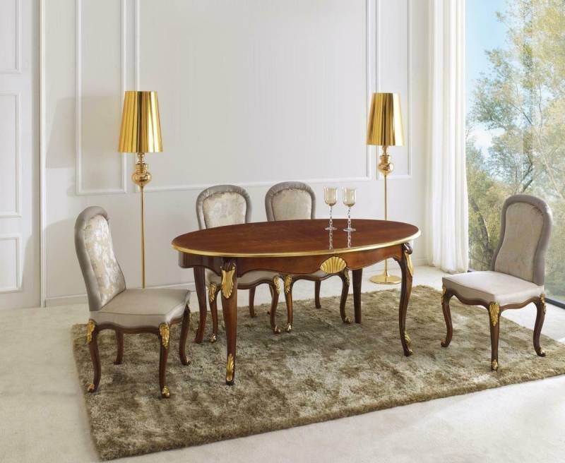 Xlmoebel Esszimmer-Set 5-teiliges Esszimmermöbel-Set mit Esstisch und 4 Stühlen, (5tlg Set (Esstisch+4x Stuehle), Hergestellt in Europa von Xlmoebel